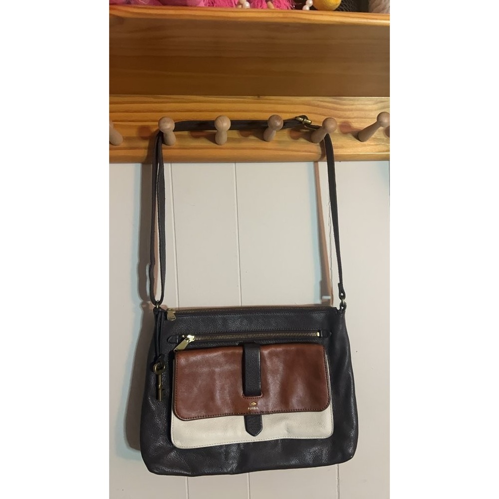 Fossil Leather Crossbody Bag